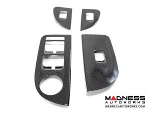 Alfa Romeo Giulia Door Trim - Window Switch Trim Kit - Carbon Fiber - LHD